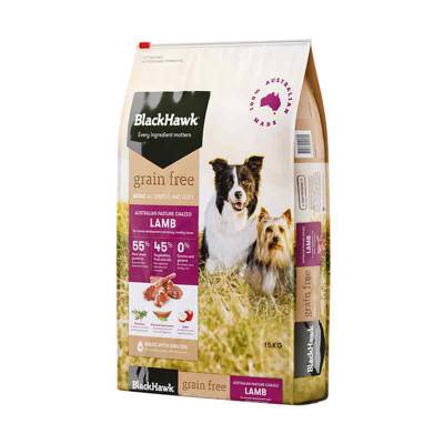 Makanan Anjing Black Hawk Adult Grain Free Lamb 2.5 kg