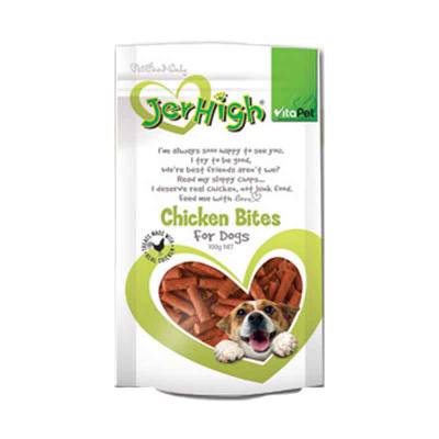 Snack Anjing Jerhigh Chicken Bites 100 gram