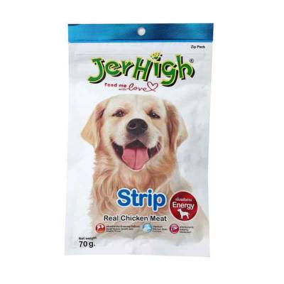 Snack Anjing Jerhigh Strips 70 gr