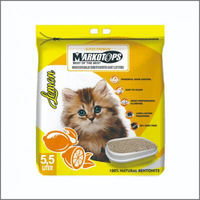 Pasir Kucing Markotop dengan Aroma Lemon 5,5 L