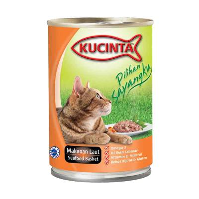 Makanan Kucing KUCINTA SEAFOOD BASKET 400 gram