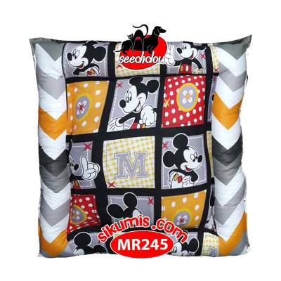 Kasur Anjing M 75X75CM Motif MR245 Mickey Square Pet Bed