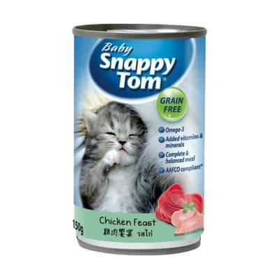 Makanan Kucing Snappy Tom Baby Chicken Feast 150 gram