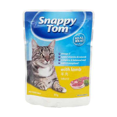 Makanan Kucing Snappy Tom Lamb 85 gram