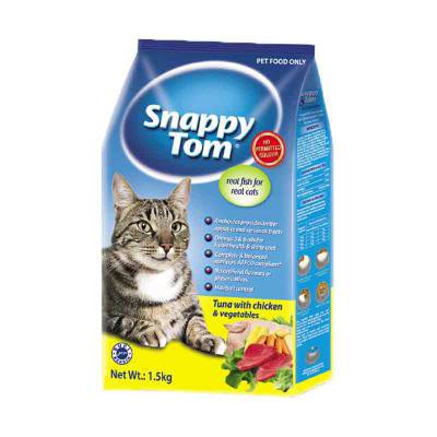 Makanan Kucing Snappy Tom Tuna with Chicken & Vegetables 1,5 Kg