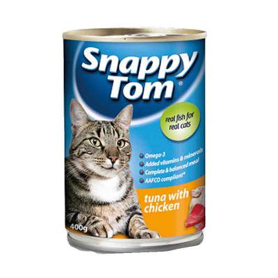 Makanan Kucing Snappy Tom Chicken With Tuna Flake 400 gram 
